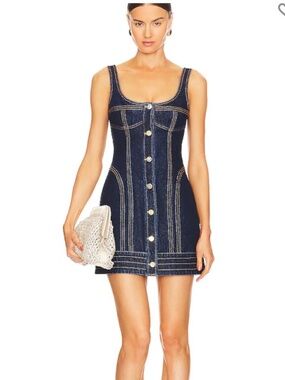 Acler mini denim dress